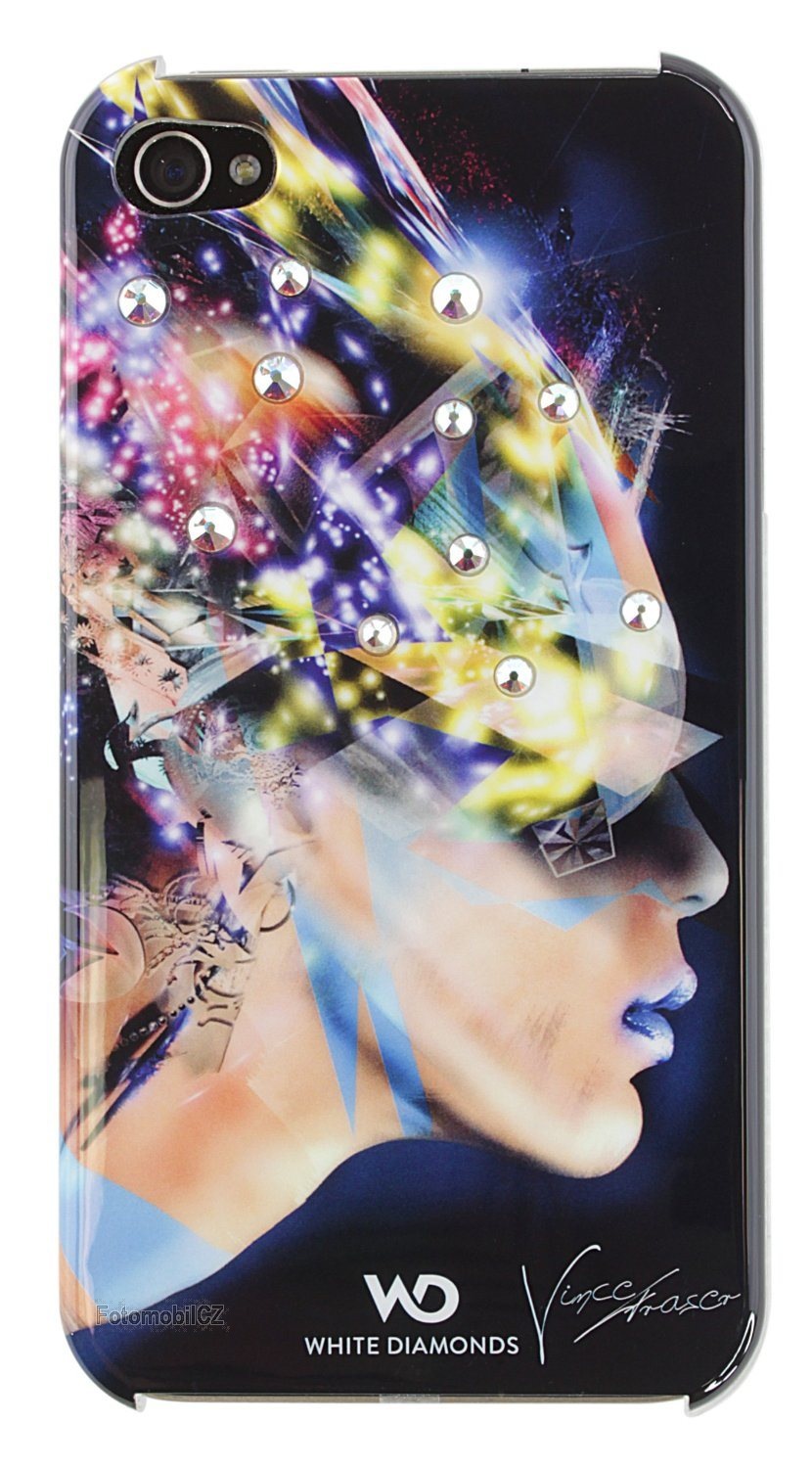 White Diamonds zadní kryt NAFROTITI pro iPhone 4, 4S, černá