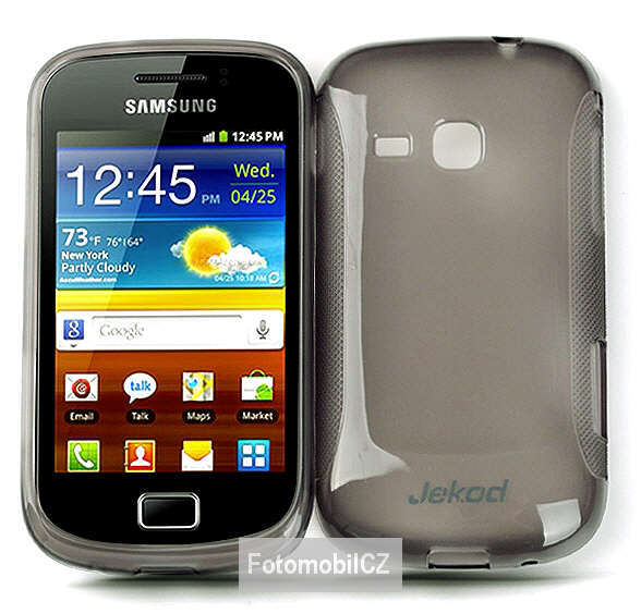Silikonové pouzdro kryt JEKOD TPU + fólie Black pro Samsung S6500 mini 2