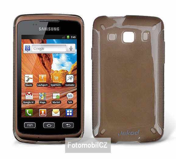 Silikonové ochranné pouzdro JEKOD TPU + fólie  Black pro Samsung S5690