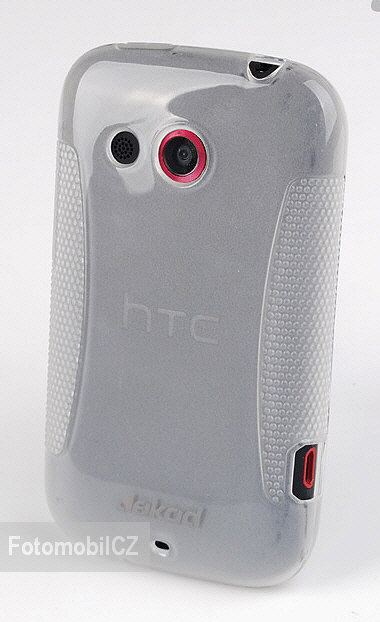 Silikonové pouzdro kryt JEKOD TPU + fólie White pro HTC Desire C