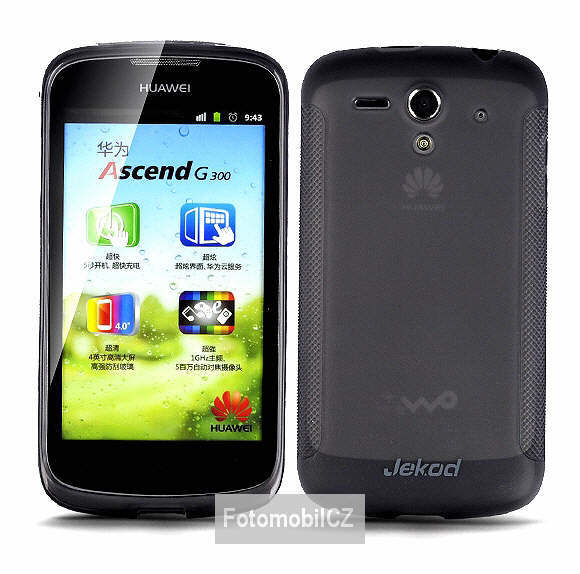 Silikonové pouzdro kryt JEKOD TPU + fólie Black pro Huawei Ascend G300