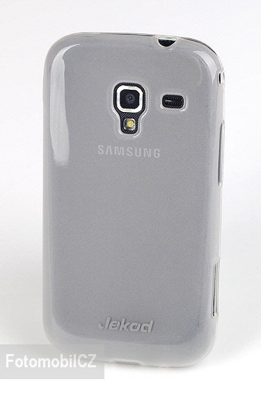 Silikonové pouzdro kryt JEKOD TPU + fólie White pro Samsung i8160