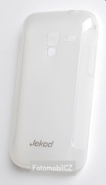 Silikonové ochranné pouzdro JEKOD TPU + fólie White pro Samsung S7500 Ace Plus