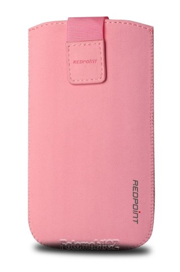 Univerzální pouzdro FIXED Velvet, mikroplyš, růžové, velikost XL