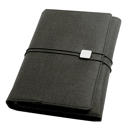 Diářové pouzdro MOSH Business černé s odkládacími prostory rozměrově kompatibilní s tabletem iPad mini