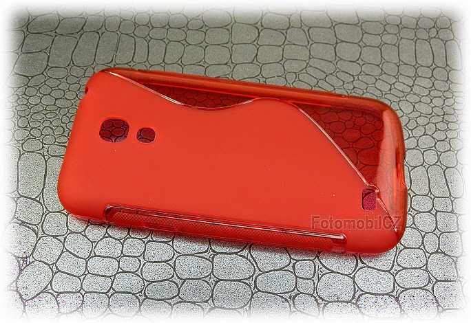 Silikonové pouzdro červené pro Samsung i9195 Galaxy S4 Mini