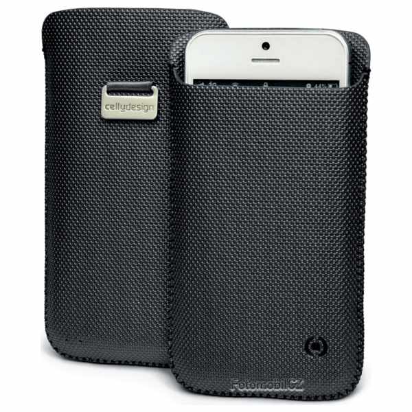pouzdro CELLY Corretto pro iPhone 5 / 5S, barva černá