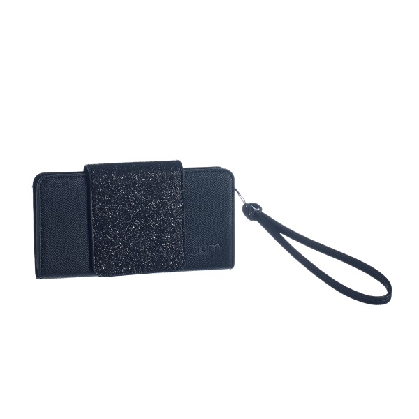 Pouzdro CELLY Glitty Pochette pro Apple iPhone 5 / 5S / SE, kolekce GLAMme, černé