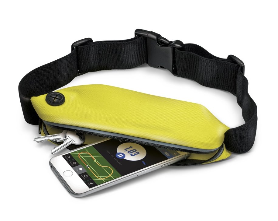 Sportovní neoprénové pouzdro CELLY RunBelt, univerzální velikost, žluté
