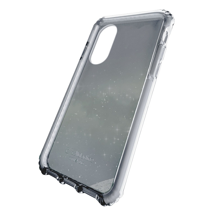 Ultra ochranné pouzdro Cellularline Tetra Force Shock-Twist pro iPhone X / XS, 2 stupně ochrany, bílé