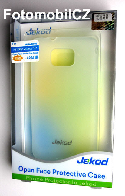 Silikonové pouzdro kryt JEKOD TPU + fólie White pro Samsung i9100 Galaxy S