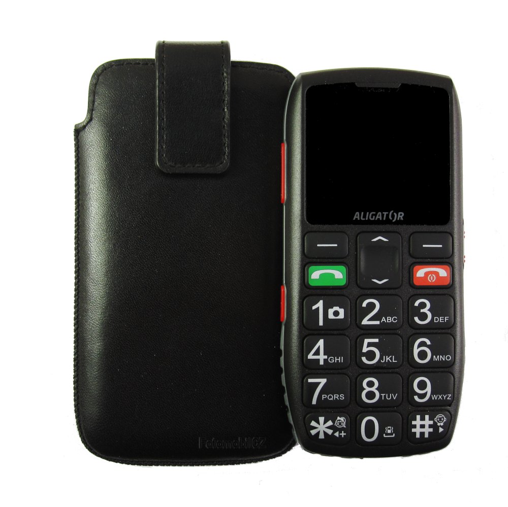 Kožené pouzdro OZBO Cora s vysunováním pro Aligator A440