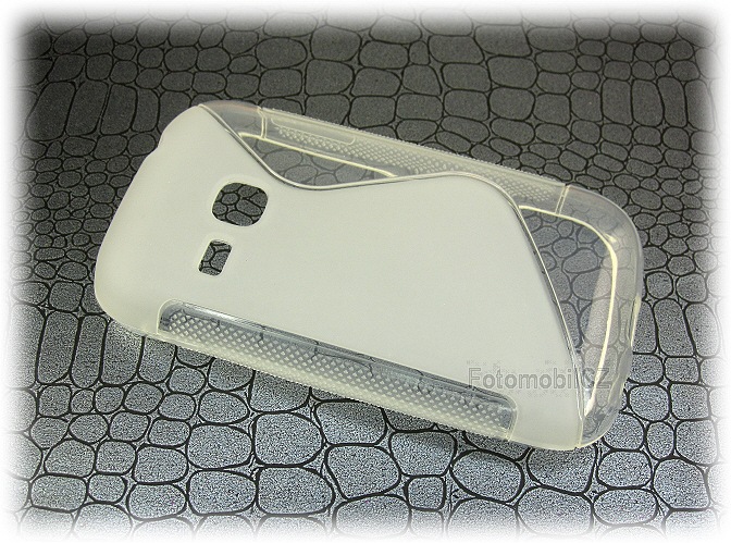 Silikonové pouzdro bílé poloprůhledné + fólie Samsung S6310 Galaxy Young