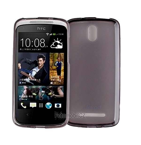 Silikonové pouzdro kryt JEKOD TPU + fólie Black pro HTC Desire 500