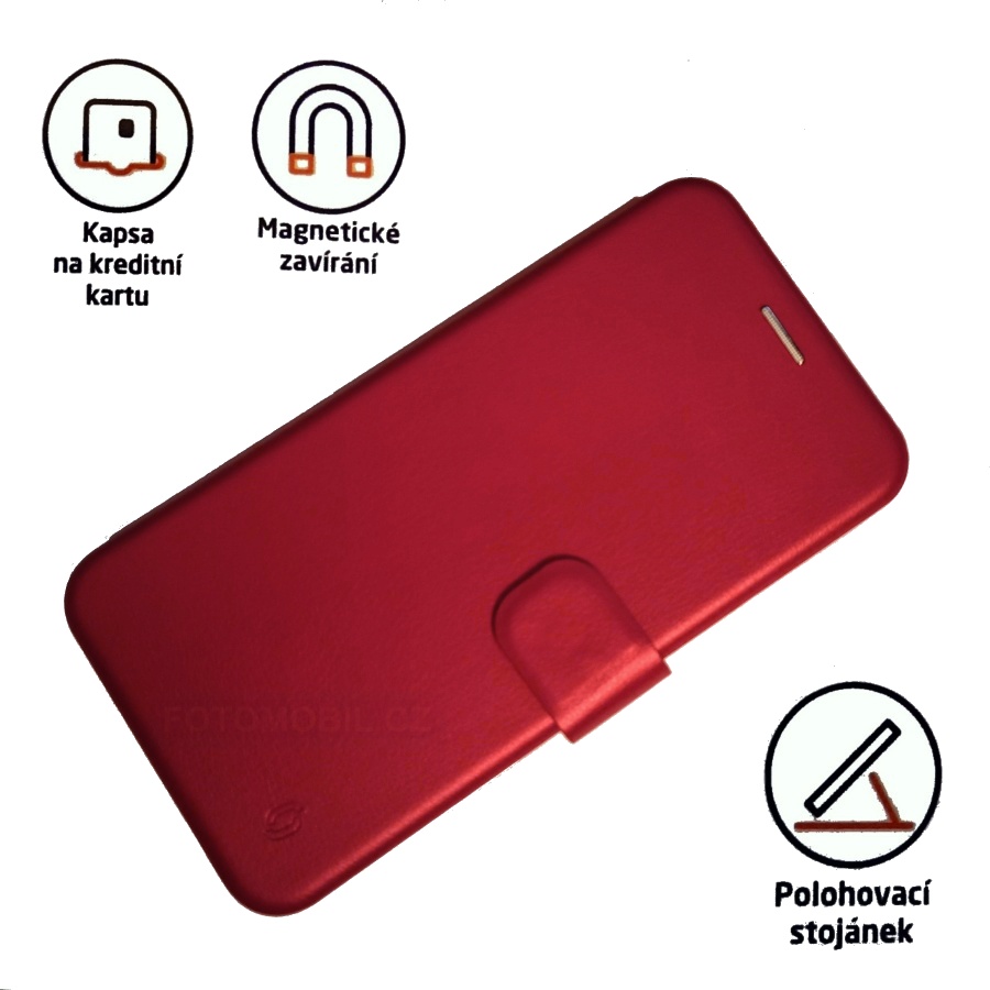 Knížkové stojánkové pouzdro Magnetto pro Xiaomi Redmi 6A, Red