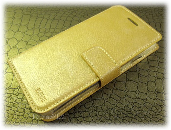 Molan Cano Issue knížkové pouzdro pro Samsung J600 Galaxy J6 2018 GOLD zlatá barva