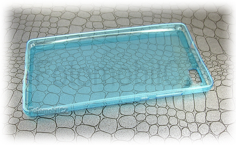 Průhledné modré silikonové pouzdro pro Huawei P8 Lite