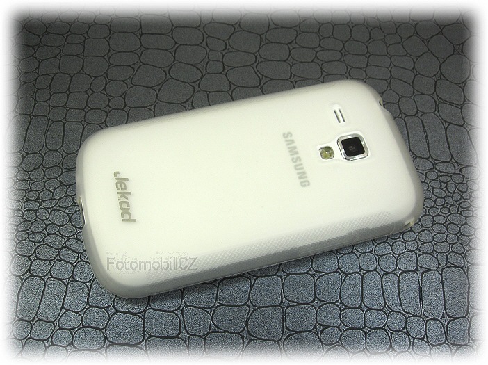 Silikonové pouzdro kryt JEKOD TPU + fólie White pro Samsung S7560 /S7562 Galaxy S Duos