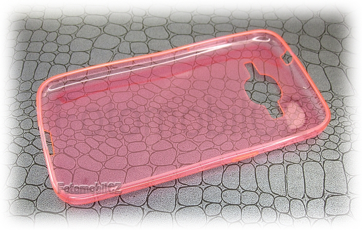 Průhledné růžové silikonové pouzdro pro Samsung G360, G361 Galaxy Core Prime