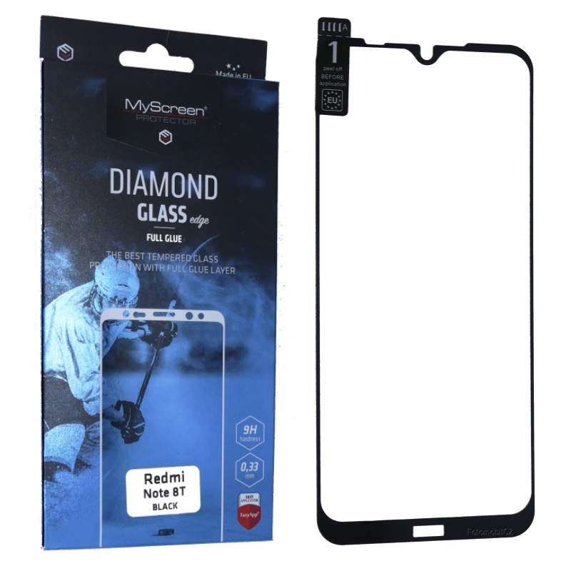 Ochranné sklo displeje MyScreen Diamond Glass FullGlue černé pro Xiaomi Mi9 SE