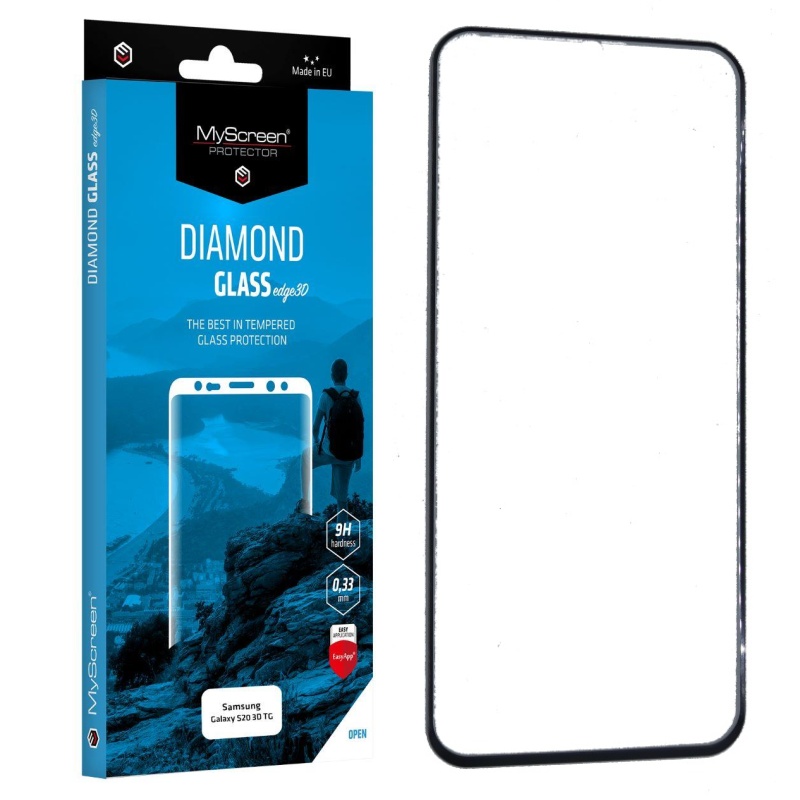 Ochranné sklo displeje MyScreen Diamond Glass Edge 3D černé pro Samsung Galaxy S20