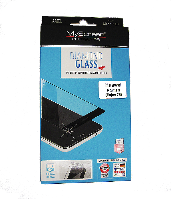 Ochranné sklo displeje MyScreen Diamond Glass FullCover černé pro Huawei P Smart 2018