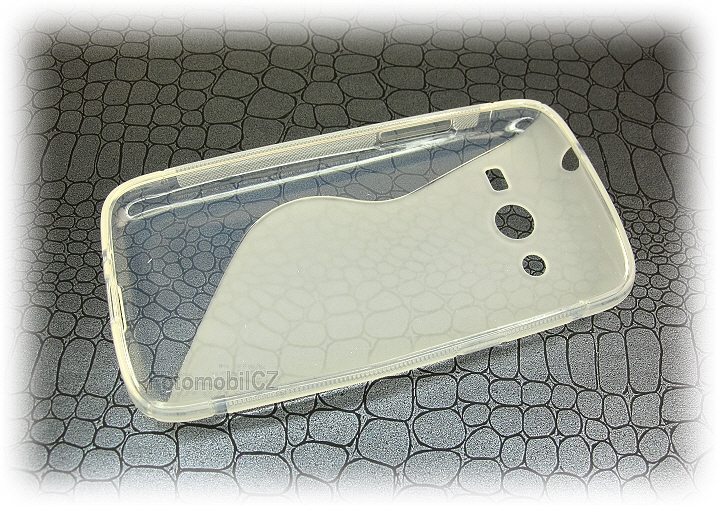 Silikonové pouzdro transparentní + fólie Samsung G386 Galaxy Core LTE