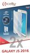 2 kusy ochranné tvrzené sklo CELLY Glass pro Samsung Galaxy J5 2016