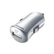Autonabíječka Cellularline Unique Design pro iPhone, USB konektor, 10W/2A, stříbrná