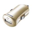 Autonabíječka Cellularline Unique Design pro iPhone, USB konektor, 10W/2A, zlatá