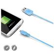 Datový USB kabel CELLY s konektorem microUSB, modrý
