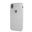 FEHCAHCI61SI Ferrari Heritage Real Carbon Hard Case Silver pro iPhone XR