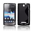 ForCell silkonové pouzdro kryt Lux S Black pro Sony C1505 / C1605  Xperia E / E Dual