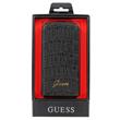 GUFLS4CMB Guess Kožené Flip Pouzdro Mat Black pro Samsung i9505 Galaxy S4