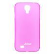 Pouzdro JEKOD PP ultratenký 0,3 mm kryt Pink pro Samsung i9505 Galaxy S4 + fólie