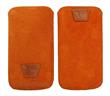 Kožené pouzdro OZBO Belle XL, oranžové pro Sony Z1 compact, Z3 compact, Samsung Galaxy S5 mini, G360 Core Prime