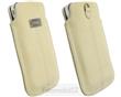 Krusell pouzdro LUNA NUBUCK Large, písková - Samsung i8190, S5830, S7562, i8160