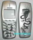 Kryt Nokia 3510 Silver Dragon stříbrný drak originální VTG