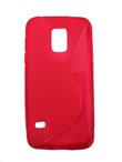 POUZDRO SILIKON SAMSUNG G800 GALAXY S5 MINI ČERVENÉ