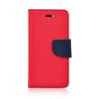Pouzdro Fancy Book Samsung J320 Galaxy J3 2016 red / navy + ochranné sklo