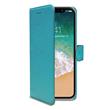 Pouzdro typu kniha CELLY Wally pro  iPhone X / XS, tyrkysové