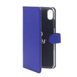 Pouzdro typu kniha CELLY Wally pro IPhone XS Max, modré