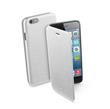 Pouzdro typu kniha CellularLine Book Essential pro iPhone 6 / 6S, bílé
