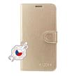 Pouzdro typu kniha FIXED FIT Shine pro Xiaomi Redmi 6, zlaté