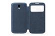 ROCK S-View Magic Folio Pouzdro Dark Blue pro Samsung i9505 Galaxy S4 + fólie na displej