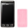 CELLY SILY, silikonový obal pouzdro pro LG KP500 COOKIE, barva růžová