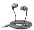 STYLE&COLOR In-ear sluchátka Cellularline CRICKET, plochý kabel, 3,5 mm jack, šedá
