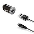 Set CELLY Turbo autonabíječky s USB konektorem a microUSB kabelu, 2,4 A, černá