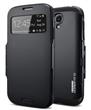 SPIGEN flipové pouzdro Samsung i9505 Galaxy S4 Case Slim Armor View černý + fólie na displej