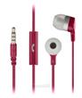 In-ear sluchátka KitSound Mini s mikrofonem, 3,5 mm jack, červená